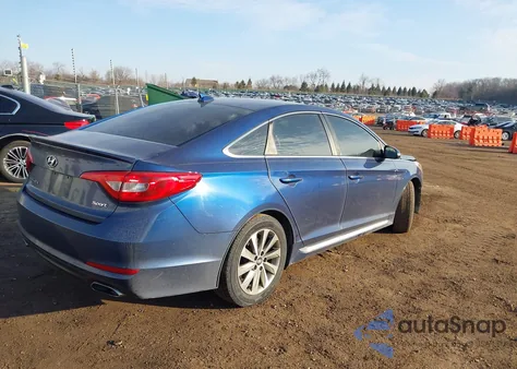 2016 Hyundai Sonata Sport из США, поврежденный, VIN 5NPE34AF7GH307749